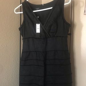 Black linen Talbots dress